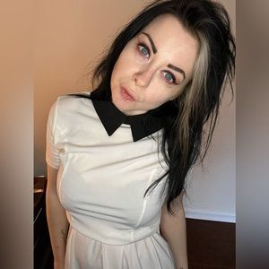 Reverse Wednesday mini skater dress